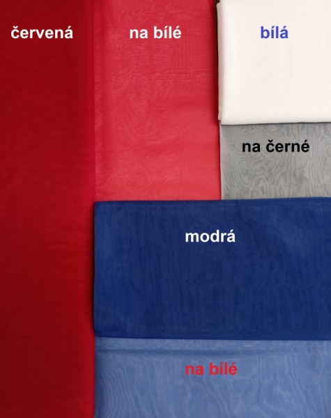 TEXTIL - monofil PAD, š. 140cm, různé barvy, zbytky/NS/2.