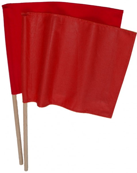 signalizace praporky dopravní, tkanina PAD, červené 2ks